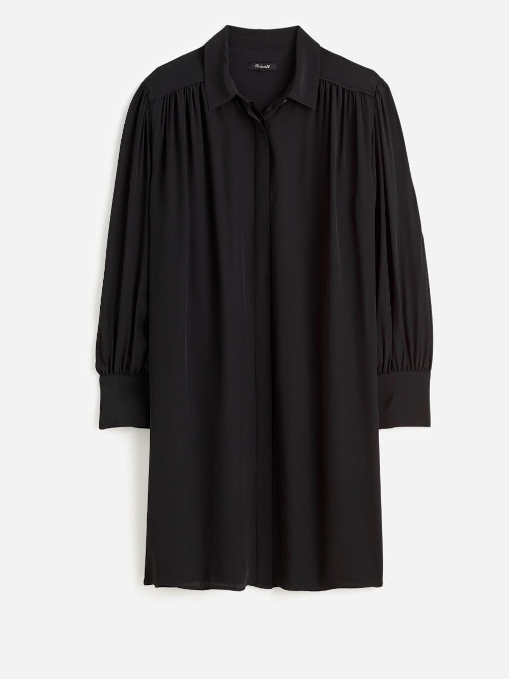 MADEWELL Relaxed Button-Front Mini Dress